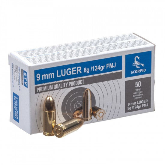 STV Scorpio 9mm FMJ 124gr